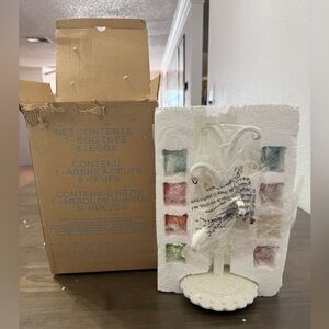 Vintage Colorful Easter Egg Teee Centerpiece with 8 ornaments